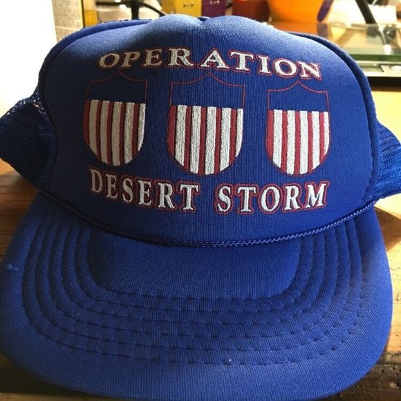 Operation Desert Storm 3 Shield Snapback Hat Cap - Picture 1 of 8